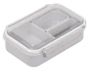 PEARL METAL Lunch Box with Inner Container, 500ml, Gray, Made in Japan, Home Lab