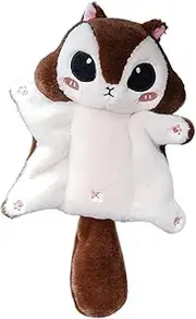 Frediuo Cute Squirrel Key Chain Key Pendant Decorative Soft for Boys and Girls Lifelike Cute Stuffed Animals Toy Plush Doll Key Chain, Brown