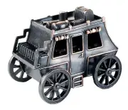 Old Time Stagecoach Die Cast Metal Collectible Pencil Sharpener