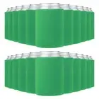 50Pcs 10oz Blank Beer Can Cooler Sleeves Bulk Collapsible Soda Bottles Green