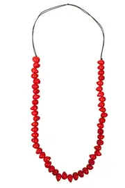 Single Long Dino Bead Necklace--RAR-300355