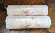 Pre Pasted Border Wallpaper Cream Beige Flowers 2 Rolls 5.4 yd Cottage Core Vtg