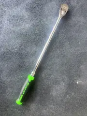 For Snap On FHLLD100 3/8" Dr Cynergy HARD Grip Extra-Long Handle Ratchet GREEN