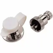 Sea Dog Cast Brass/Chrome Plated 3 Pin Electrical Connector 3 AMP 426263-1