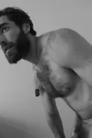 [M604] Male Model Showing Off Body To Viewer Fine Art Hunky Physique