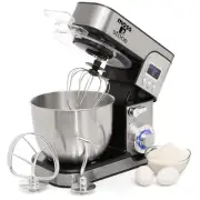 Stand Mixer With Lcd Display 6 Speed Electric Mixer With 5.5 Quart Stainless