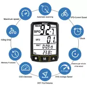 Wireless/Wired Bike Computer Touch Screen Bicycle Speedometer Odometer Computer