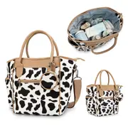 Women Baby Bag Diaper Bag Maternity Bag Mommy Bag Nappy Bag Stroller Bag Handbag with Pacifier Case