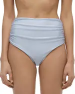 Simkhai Teya High Waisted Ruched Bikini Bottom