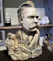 FRIEDRICH NIETZSCHE BUST 8" SCULPTURE STATUE PHILOSOPHY PHILOSOPHER ANTICHRIST
