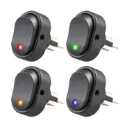 8pcs Car Motor Boat Heavy Duty Red LED OFF/ON Rocker Toggle Switch 12V 30A