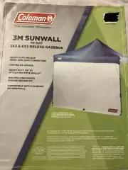 Coleman Deluxe Gazebo 3x3 And 6x3 Sunwall - Genuine Rare Brand New