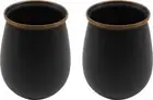 New Barebones Living Enamel Tumbler Set Charcoal CKW-388