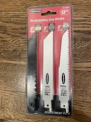 Warrior 12-Piece 6" Reciprocating Saw Blades Assortment Pack NL