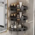 Wall Mount Bathroom Storage Rack No Punch Condiment Organizer