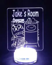 Adventure Time Personalised 3D LED Battery USB Night Light Colour Change Lamp
