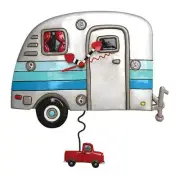 Happy Campers Wall Clock by Allen Designs