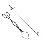 AU Fireplace Poker Tool Fireplace Tongs Campfire Poker Stick Portable Fire Pit