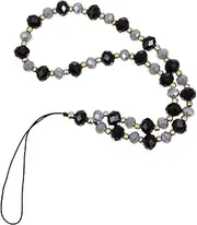 PRETYZOOM Mobile Phone Straps Beaded Phone Lanyard Phone Hanging Wrist Strap Phone Wrist Hanging Keychain Lanyard Wrist Hand Strap Beaded Lanyard Crystal European and American Decorative Bag