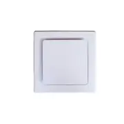 Lucci 250mm Designer Square Exhaust Fan with 290mm Dia Cut Out in White
