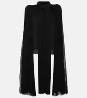 Balenciaga Pleated chiffon blouse