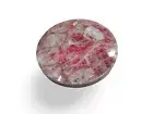18" Round Rose Quartz Stones Coffee & End Table Top Unique Hallway Deco Interior