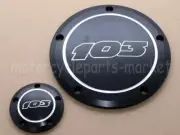 Black 103 Derby Clutch Timing Timer Cover for Harley Electra Glide Dyna XL FLHR