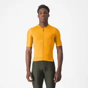 Castelli Espresso Mens Short Sleeve Road Jersey Vivid Orange/Dark Grey