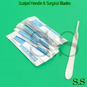 300 Scalpel Blades #21 Surgical Dental ENT Instruments - WITH FREE HANDLE #4