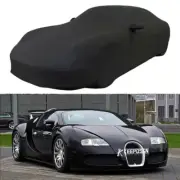 All Black Car Cover Satin Stretch Scratch Dust Protect Indoor For Bugatti Veyron (for: Bugatti)