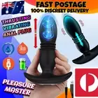 Telescopic Prostate Massager Butt Plug Vibrator Anal Thrusting Dildo Big Sex Toy