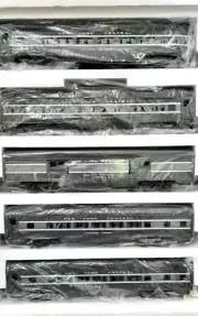 WILLIAMS ~ O GAUGE ~ NY CENTRAL RR ~ 5 ALUM. PASSENGER CARS ~ #2801 ~NOS