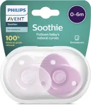 Philips Soothie, 0-6 Months, Pink, 2-Pack, SCF099/22