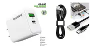 For Straight Talk Tracfone LG 505C LG505C 20W PD Wall Charger + 3FT Mirco USB