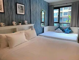 七岩海岸的1臥室公寓 - 40平方公尺/1間專用衛浴1BR 1BA Wifi in room Cha Am Hua Hin 3 min to beach