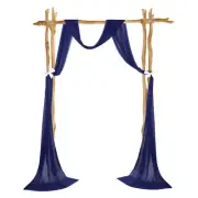 Wedding Arch Draping Fabric, 1 Panel 20 FT Backdrop Curtains, Navy Blue