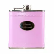 Personalized "Pretty in Pink" 6 oz Hip Flask