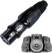 Gupcaqosjw Audio Plug Adapter - Portable 3 Pin Speaker Cable Connectors - Audio Plug Adapter, XLR Adapter Connectors, Microphone Audio Socket for Recording Studios