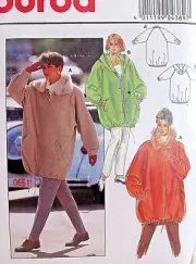 Burda Womens Sewing Pattern Coat Jacket size 12-22