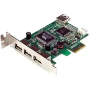 StarTech.com USB Adapter - PCI Express - Plug-in Card - 4 Total USB Port(s) - 4 USB 2.0 Port(s) - PC, Mac