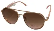 Isaac Mizrahi Womens Rose Gold Metal Aviator Sunglass, IM31257 RG