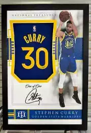 Stephen Curry Golden State Warriors Signed Jersey - National Treasures Framed *