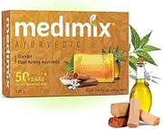 [Medimix] Herbal Handmade Ayurvedic Soap with Sandal with Eladi Oil for Blemish-Free Skin (125 g)