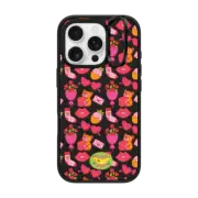 iPhone 16 Pro Impact Ring Stand Case MagSafe Compatible Valentine Love Pattern