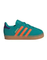 [Adidas Originals] Gazelle Cf Elastic Lace Infant Sneakers in Teal