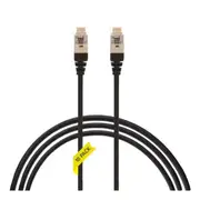 1M Cat 6A Rj45 Sftp Thin Lszh 30 Awg Pack Of 10 Network Cable Black
