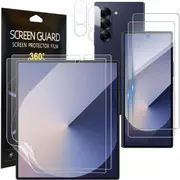 2Sets Hydrogel Screen Protector for Samsung Galaxy Z Fold 6, Inside TPU Film + Front/Back TPU + Cam Lens Screen Protector For Galaxy Z Fold 6