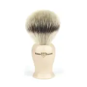 Edwin Jagger Traditional Handmade Shaving Brush Silver Tip Synthetic M-XL NEW
