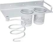 MUSISALY Wall-mounted Hair Dryer Rack Hair Tools Organizer Heavy Duty Easy Install Bathroom Storage