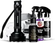 Adam's Advanced Graphene Ceramic Coating (Complete Kit) - 10H Graphene Coating for Auto Detailing, 9+ Years of Car Protection & Patented UV Technology